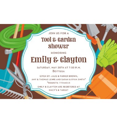 Tool And Garden Shower Invitations, Outdoorsy, Inviting Company